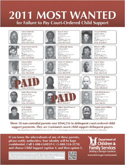 2011 Most Wanted Poster